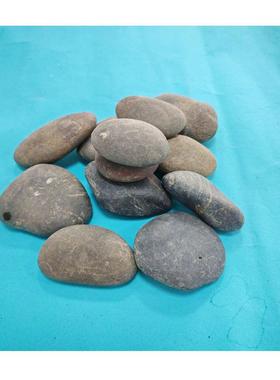 高白色石头定景观雨花石STY20241纯酒黑镜面抛光鹅卵石大高端店堂