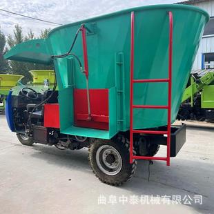 喂料车 养殖场饲喂牛羊用撒料车牧区用五立方喂牛撒草机车载搅拌式
