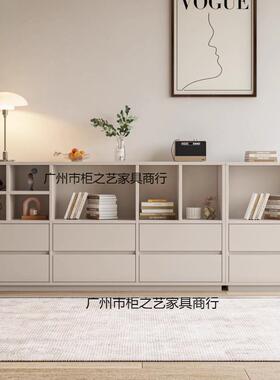 极简现BOI代卧室视组柜落地柜电柜客厅斗合柜收纳柜储物柜餐书边