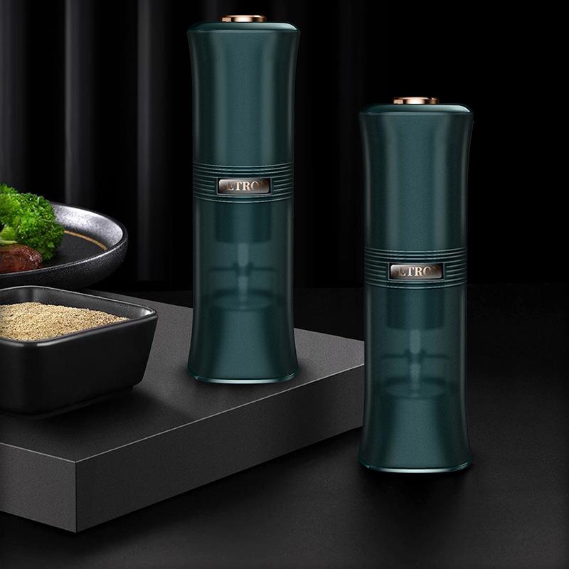 家用厨房调味香料电动研磨器海盐黑胡椒花椒研磨机烧烤香料研磨器