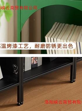 创意书架铁艺书报架客厅落地置架柜落角书杂物75515收纳陈列架展