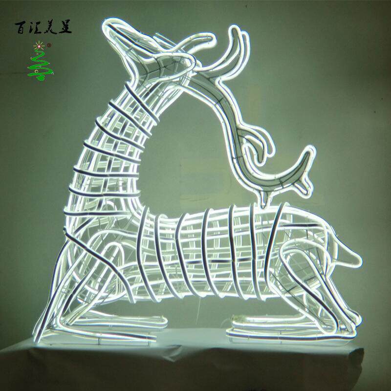 LED动装物造型灯霓虹户外饰灯防雨景节观日灯展跪无品牌/鹿造管型灯