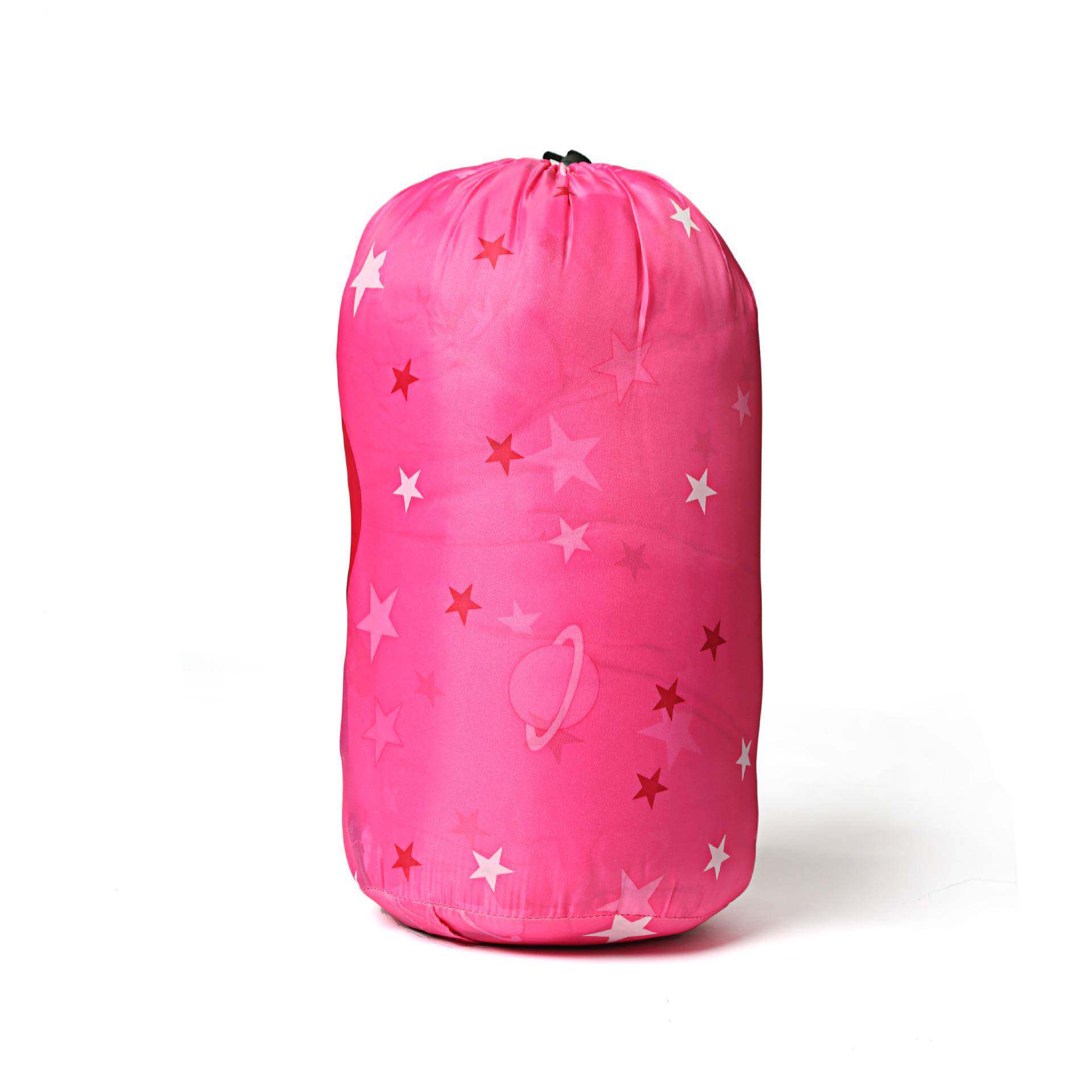 星星月午亮风格儿童睡袋户外露营加厚暖室单内人保学生星星月亮休