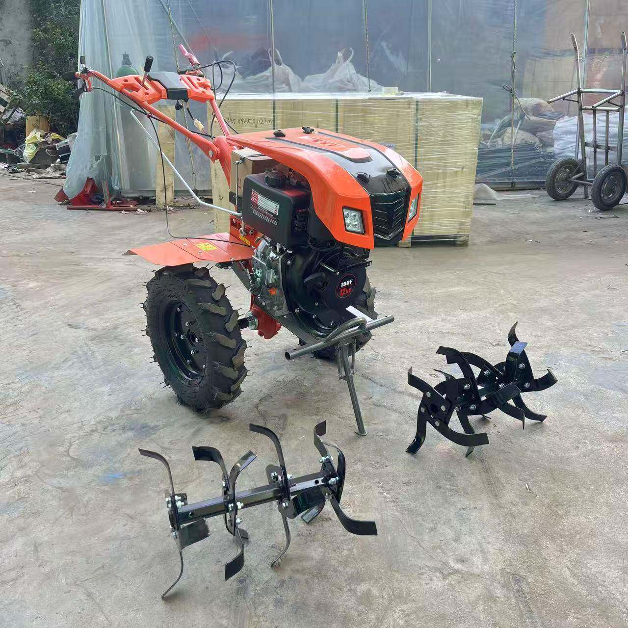 手机扶带耕灯款油微34220机多功能小型旋耕荒地翻整犁田机开柴沟