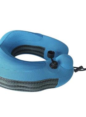 德国20机25新颈款新款37951凉爽布充气U型枕旅行枕飞按摩午睡枕护