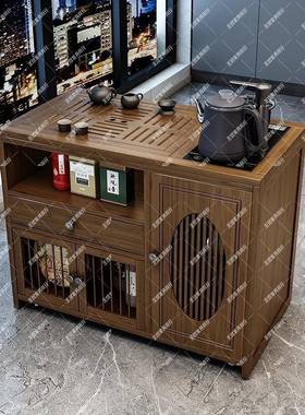 移茶动桌茶台家用茶实木小车客厅68713泡茶几茶套装全自具动烧水