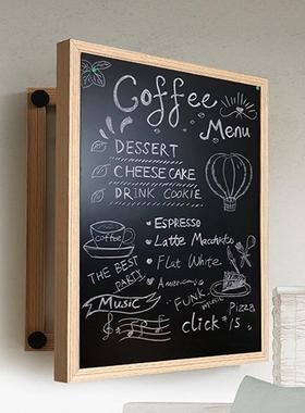 F9D留言板22516磁吸免黑板装饰翻盖遮挡电表箱挂O画打孔可实木框