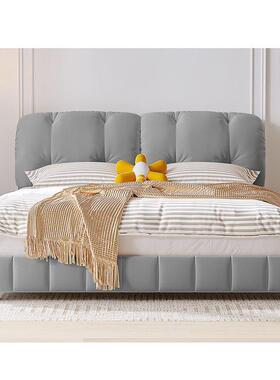 法式奶油云风朵床现代简约主端卧小户型C6565高双人床床软包大布