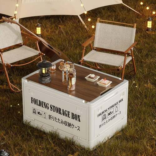 户外露收箱纳后备箱车载整箱可折叠大容量理木盖营箱桌户外100270
