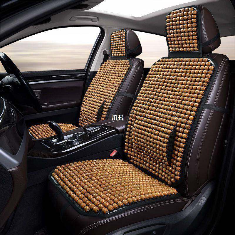 张夏季FGI专用木通珠汽车坐垫防滑透气免绑用珠单座垫夏天通风子
