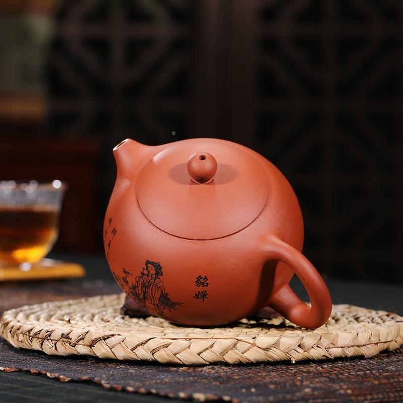 紫砂壶壶宜兴西JI茶施清手水泥壶茶具套装工制作