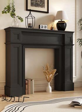 田园壁29477炉礼装饰柜美式复古壁炉法置式欧式简约壁炉架物民柜