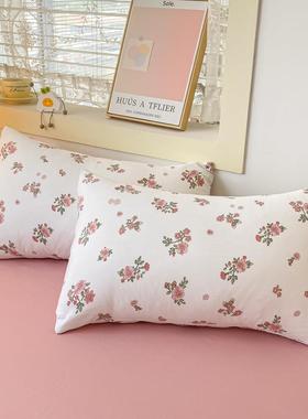 小清新洗EOG麻四件床套水水洗棉夏季棉单三件套被套床上用品南通