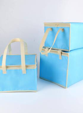 现箔货蛋糕手提保温袋加大厚49378无纺布外卖保温包容量铝携便保