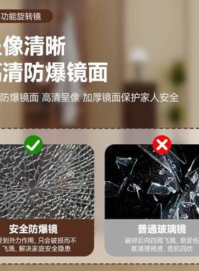 F98HT666M*旋转穿衣镜全式身落地镜衣用家卧室可移动立试镜子带挂