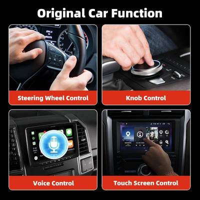 热销carpaly二合36399一转安卓Auto换盒有线转无线线盒子无升级