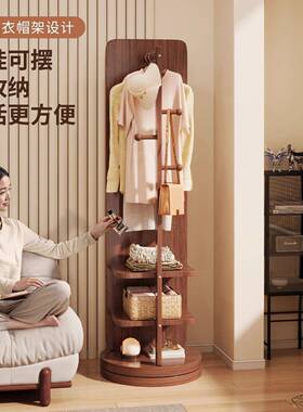 家用全身落地镜衣帽一体穿衣舍镜可旋转移卧动女生宿86143室试衣