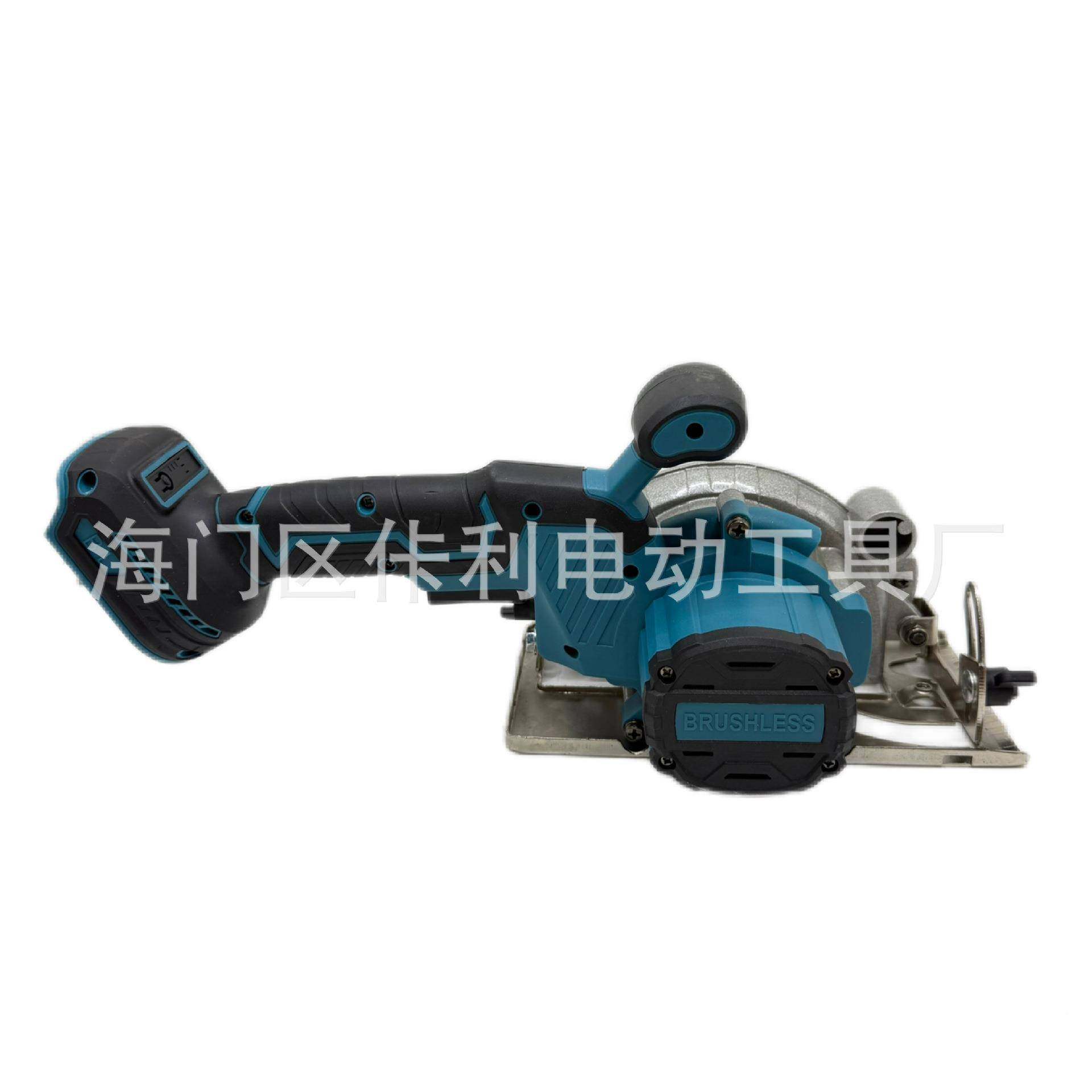 家直销无刷5寸锂电圆RVO锯手提切割电机单手电石木两锯用厂手推锯