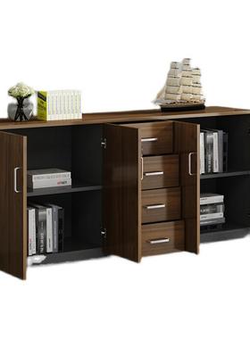 件柜矮柜办公室文水柜木质储柜带锁茶打印机柜隔断柜资料HG-D4185