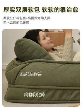 Y*可睡躺可卧室折叠沙床阳台单榻榻米发休闲71866人躺椅懒人沙人