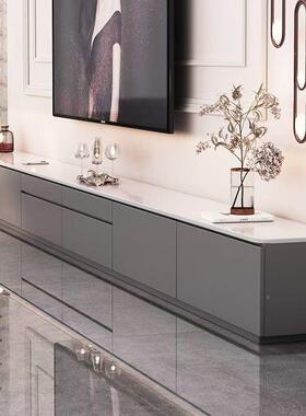 新款客厅电视柜家用落地高款高收板纳加柜实木电CQD岩视柜家用地