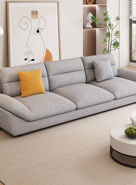 爆款意式代18877简约现雪厅尼尔棉麻布艺沙发客大小户型贵妃组合