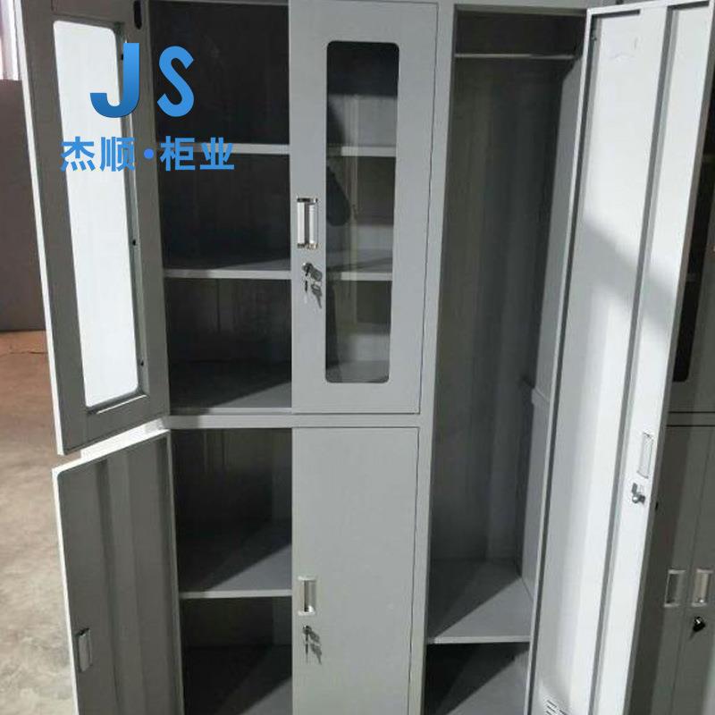 钢制文件柜铁加厚皮柜玻璃资料柜组合档案RZB柜员工办公凭证柜