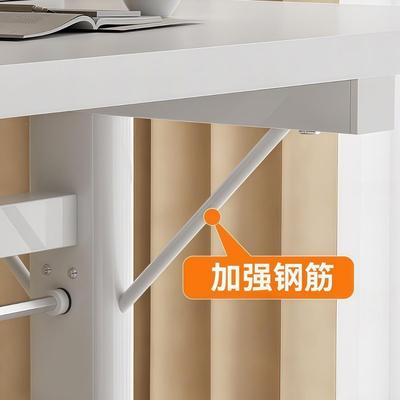 手动降腿带19006滑桌轮长方书桌形架子电脑承重支架升极简万向移