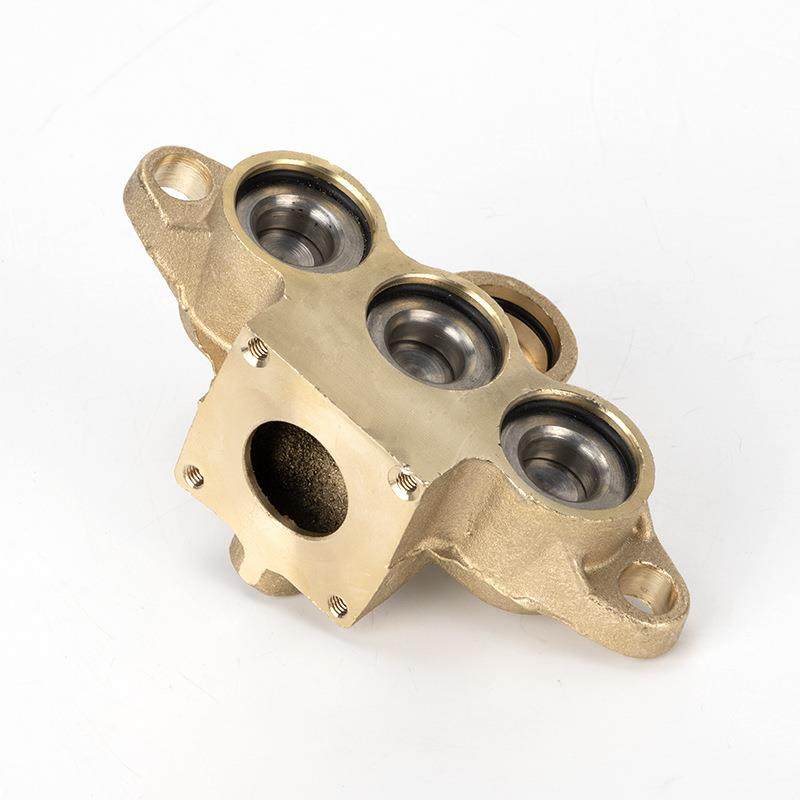 55MYU/58型高压洗清机车洗洗车泵头铜气室机座配件铜泵头40泵体组