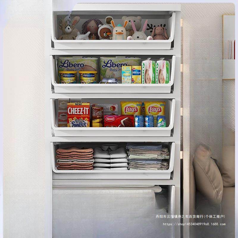 加VBW特大号规五式柜衣物塑料常斗柜衣带轮整理卧室客厅厚储物泷