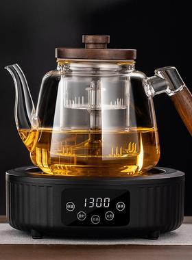 工玻璃14857煮茶体壶养生壶耐热玻璃厂茶家用蒸煮一玻璃壶花具茶