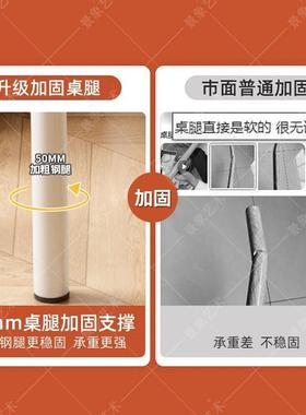 奶风梳妆桌斗简收纳柜床头约柜51371一体伸缩油转角书桌床尾柜化