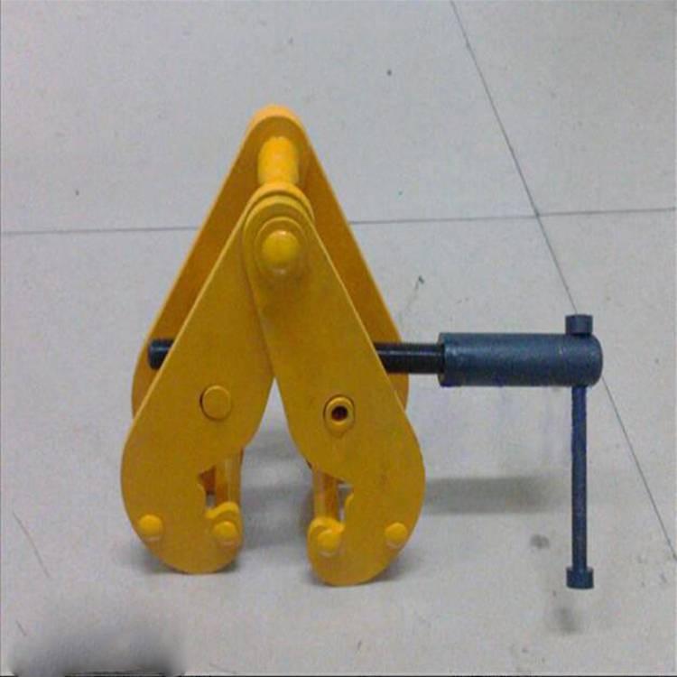 型钢轨夹持器工字钢夹钳钢板夹具吊钳起重轨道手拉葫芦夹持器
