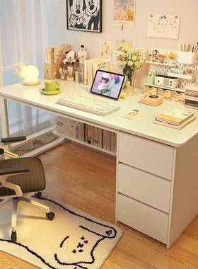 书桌电公脑桌台式办桌易椅卧室52450简桌子工作台写学习字桌学生