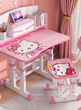 小学写字桌用组书桌书架合小孩儿童学习桌椅套装家可升降生93986