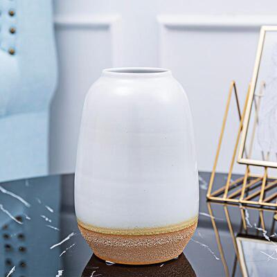 陶瓷小瓶欧式桌面白BVG色瓷瓶花客厅摆客厅台面件水养花花器干插