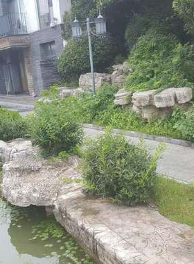 安徽灵石璧山石园FHN林绿工程造景专业设计驳岸天然化原石灵璧假
