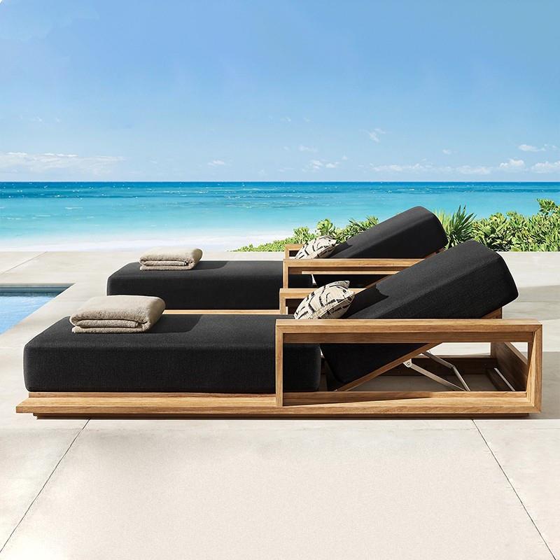 墅户外天沙发别酒店防腐实木庭院花园室外柚木EVN休闲露沙家发组