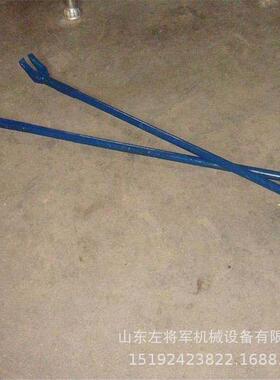 一体锻打铁路撬棍28mm直径杠USK羊角型开口撬矿用钉起道子