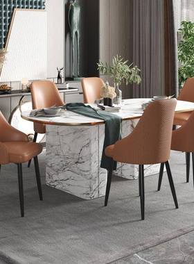 意式10091厅餐椅家户用店轻奢现餐代简约小型靠背椅休闲洽谈铁艺