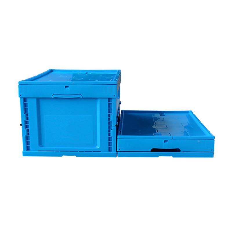 无品牌/塑料筐折叠周转箱物筐流箱折叠塑料筐周配盖收纳箱折叠塑