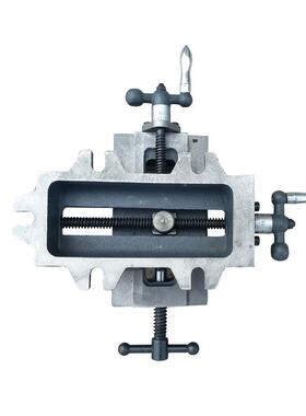 十床字平口钳双台向移动夹台钻精密台钳67302铣重型台虎钳具工作