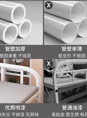 叠床单人床家用双人经办公室简易床午睡床济便折型SUZ捷隐形床出