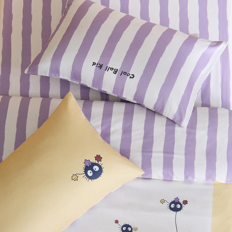 A类母级棉卡通6婴四0支长绒棉件套全床AGY单被套三件套儿童房主卧