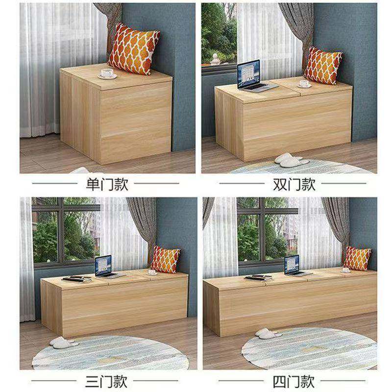 实储启禾家装物柜可填窄坐床边夹缝填充柜柜床缝床尾充柜飘窗柜木