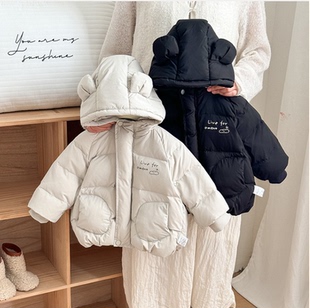 宝宝冬季 羽绒服婴幼儿加厚90白鸭绒外套男女童保暖羽绒外出服棉服