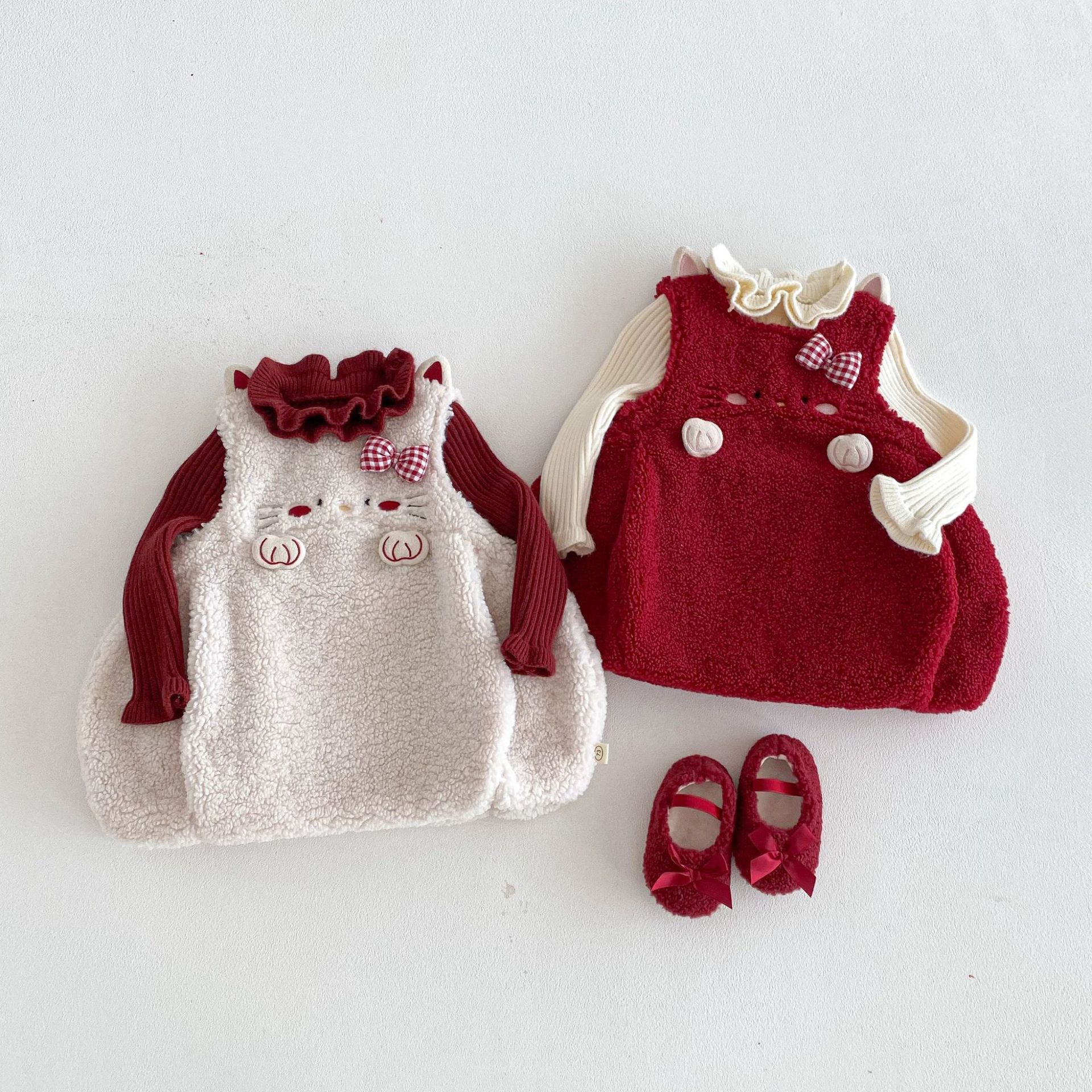 女童冬季背心裙2025宝宝新款套装