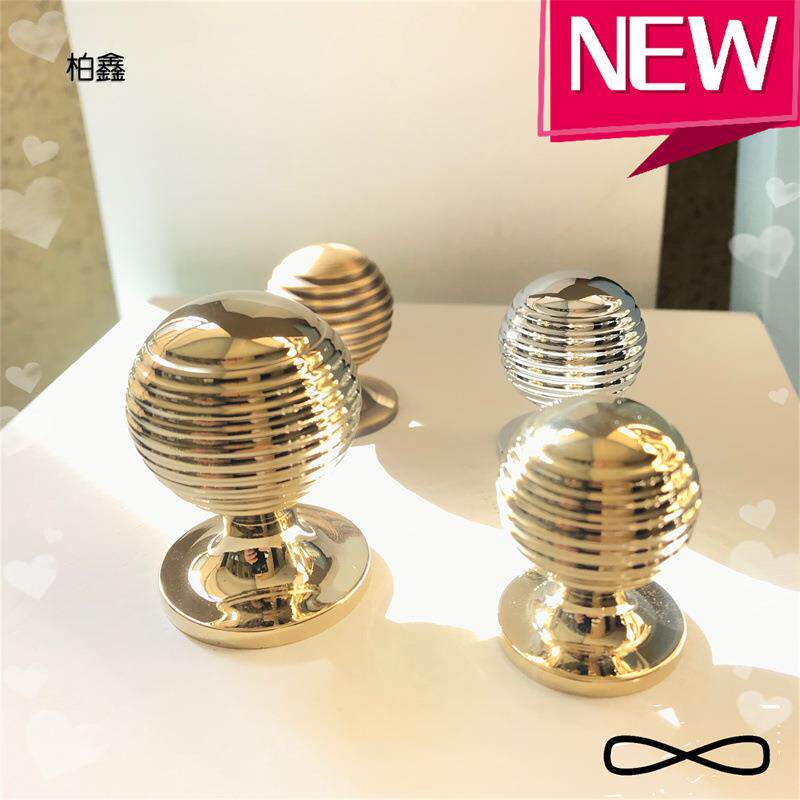 柏鑫无限BaoX lusso极奢黄铜圆球波纹单孔拉手