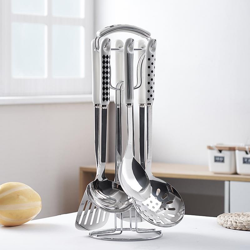 赫本风厨房用品不锈钢锅铲厨具套装炒菜铲子勺子火锅勺家用烹饪炊