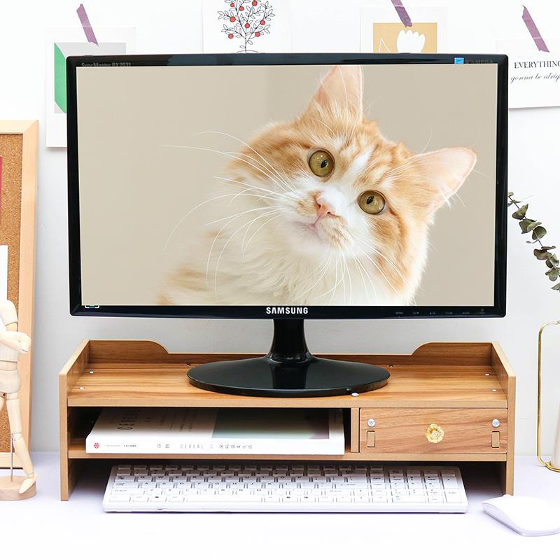 3Y台式电脑显示器增高架加厚办公室收纳桌面屏幕加高垫高底座置物